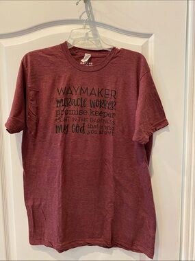 Waymaker Graphic Tee - Maroon Short Sleeve